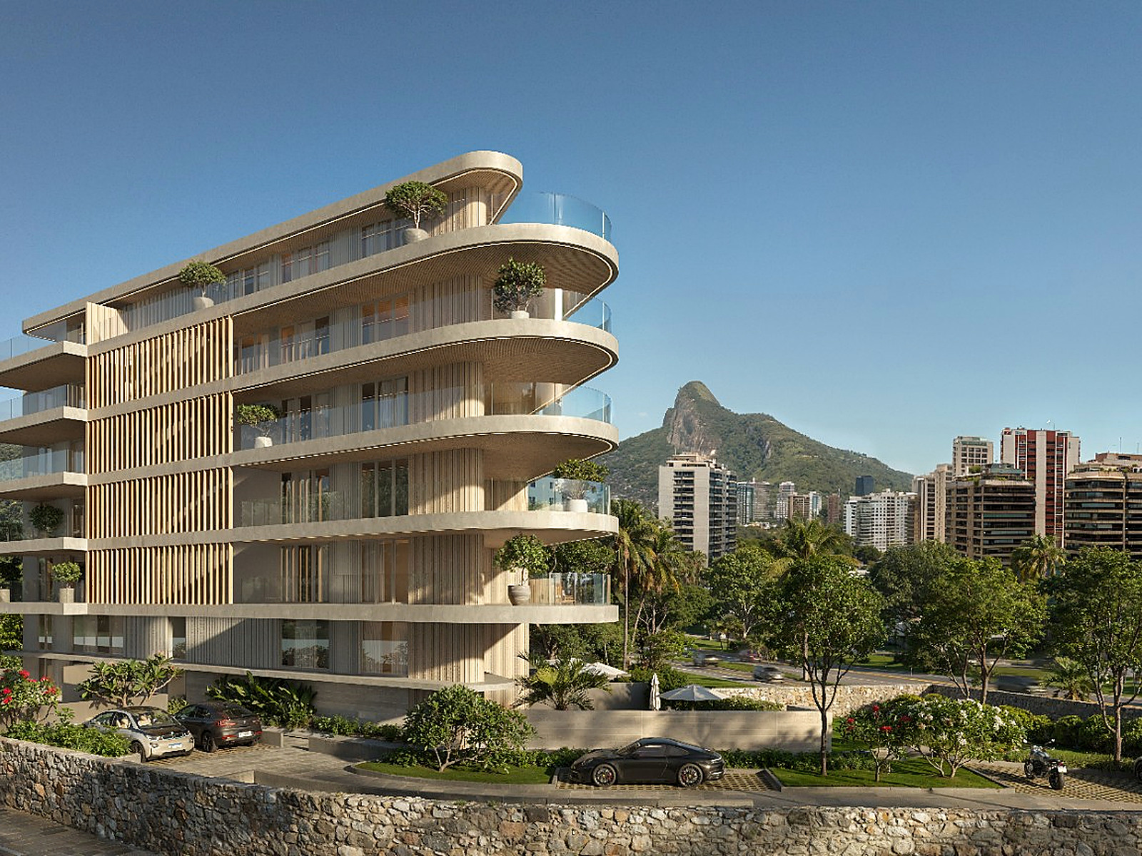 Vista Joá São Conrado, arquitetura contemporânea do lançamento na Estrada do Joá 320 Vista Joá São Conrado, arquitetura contemporânea do lançamento na Estrada do Joá 320